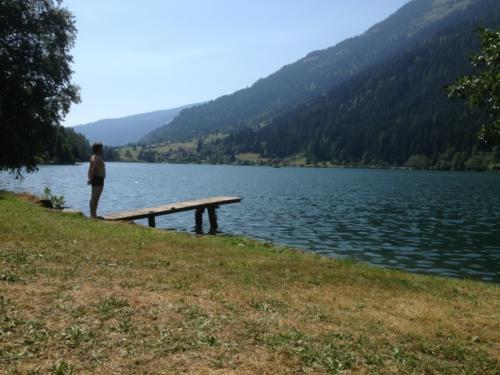 An manchen Stellen des Feldsees in Kärnten sind Sie ganz für sich allein